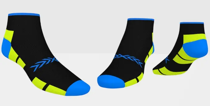 1 Lusin Emperor Ankle Socks black/blue 