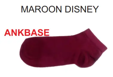 [MSP-24-5J] Ankbase Sock_Maroon Disney