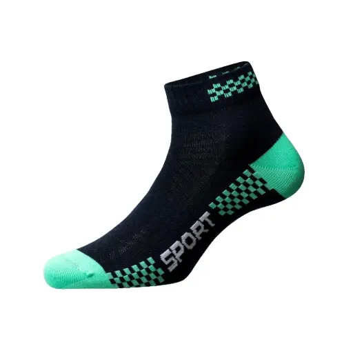 1 lusin Sprinter Ankle Socks Navy/Tosca
